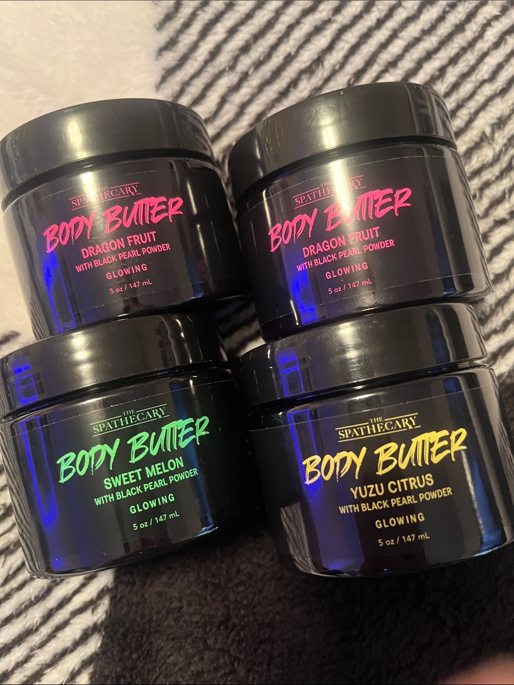 Spathecary Body Butter - Dragon Fruit, Sweet Melon, Yuzu Citrus (Black Jars)